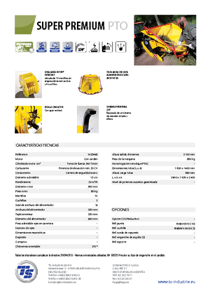 Sjekači drva TS-Industrie Super Premium PTO