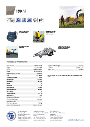 Sjekači drva TS-Industrie TS 190 M