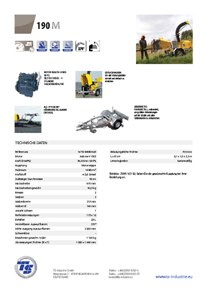 Sjekači drva TS-Industrie TS 190 M