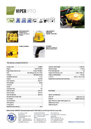 Sjekači drva TS-Industrie Viper PTO