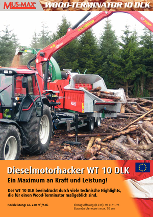 Sjekači drva MUS-MAX Wood-Terminator 10 DLK