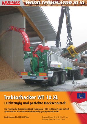 Sjekači drva MUS-MAX Wood-Terminator 10 XL Z