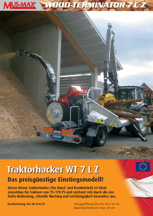 Sjekači drva MUS-MAX Wood-Terminator 7 LZ