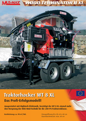 Sjekači drva MUS-MAX Wood-Terminator 8 XL Z