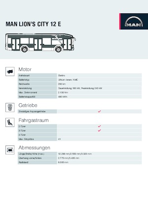 Gradski autobusi MAN Lion’s City 12 E
