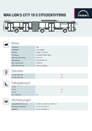 Gradski autobusi MAN Lion’s City 19 G