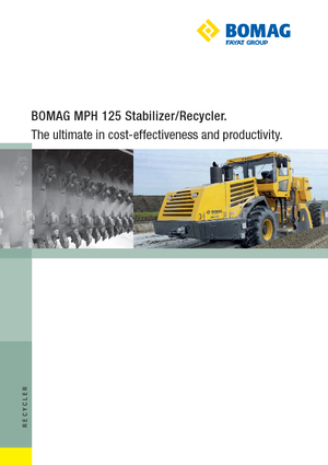 Strojevi za recikliranje cesta/-Hladni reciklaži Bomag MPH 125