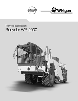 Strojevi za recikliranje cesta/-Hladni reciklaži Wirtgen WR 2000