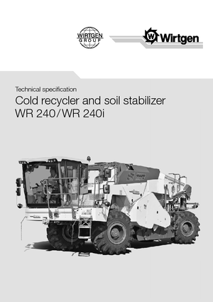 Strojevi za recikliranje cesta/-Hladni reciklaži Wirtgen WR 240