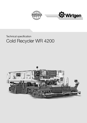 Strojevi za recikliranje cesta/-Hladni reciklaži Wirtgen WR 4200