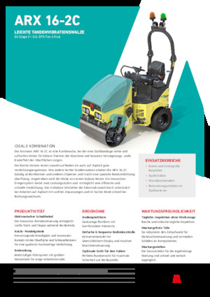Kombinirani valjci Ammann ARX 16-2C