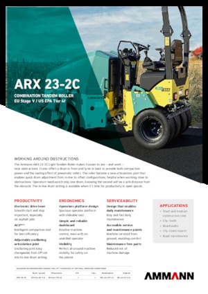 Kombinirani valjci Ammann ARX 23-2C