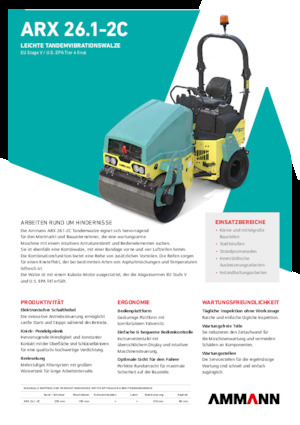 Kombinirani valjci Ammann ARX 26.1-2C