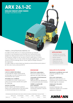 Kombinirani valjci Ammann ARX 26.1-2C