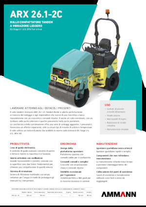 Kombinirani valjci Ammann ARX 26.1-2C