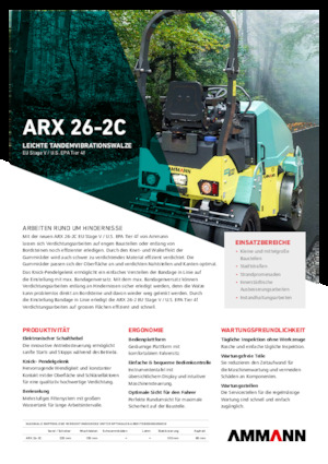 Kombinirani valjci Ammann ARX 26-2C