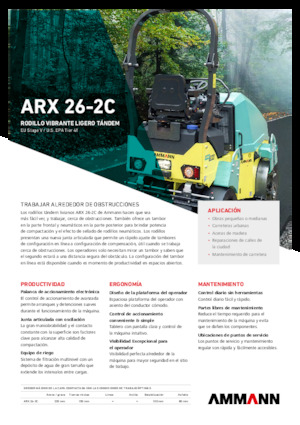 Kombinirani valjci Ammann ARX 26-2C