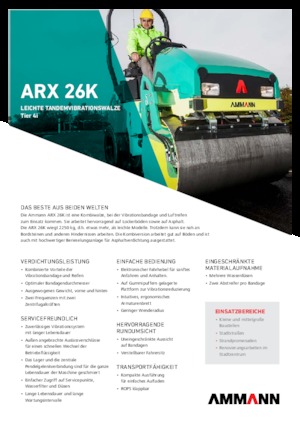 Kombinirani valjci Ammann ARX 26 K