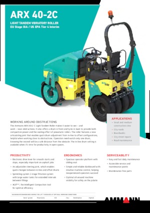 Kombinirani valjci Ammann ARX 40-2 C T4f