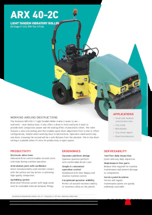 Kombinirani valjci Ammann ARX 40-2C