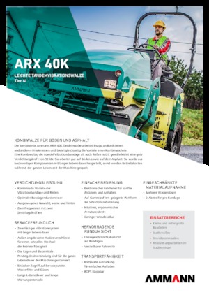 Kombinirani valjci Ammann ARX 40 K