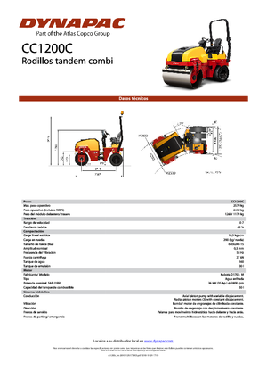 Kombinirani valjci Dynapac CC 1200 C