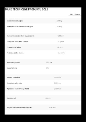 Kombinirani valjci Caterpillar CC2.6