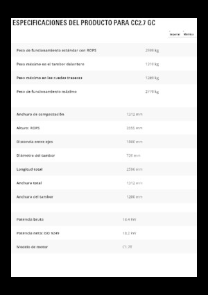 Kombinirani valjci Caterpillar CC2.7GC