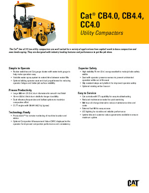 Kombinirani valjci Caterpillar CC4.0