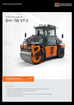 Kombinirani valjci Hamm DV+ 70i VT-S