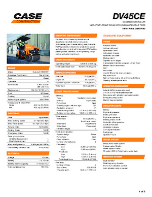 Kombinirani valjci Case DV45CE