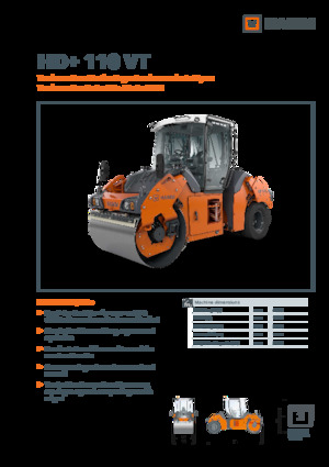 Kombinirani valjci Hamm HD+ 110 VT