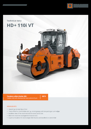 Kombinirani valjci Hamm HD+ 110i VT