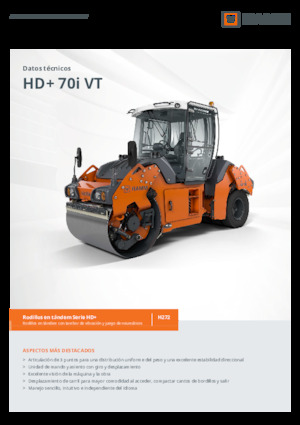 Kombinirani valjci Hamm HD+ 70i VT