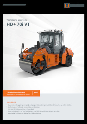 Kombinirani valjci Hamm HD+ 70i VT