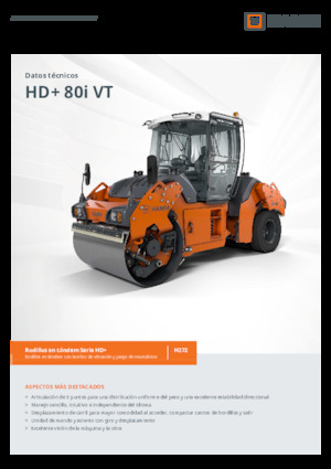 Kombinirani valjci Hamm HD+ 80i VT