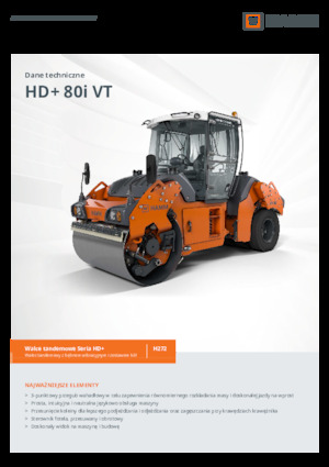 Kombinirani valjci Hamm HD+ 80i VT