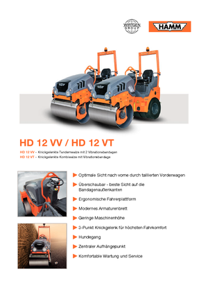Kombinirani valjci Hamm HD 12 VT