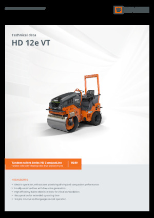 Kombinirani valjci Hamm HD 12e VT