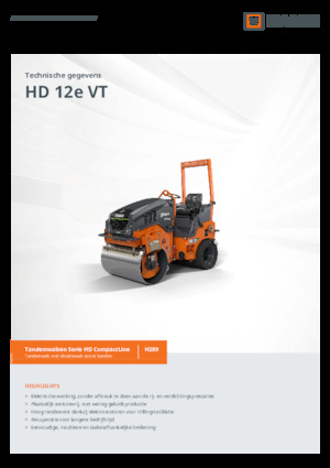 Kombinirani valjci Hamm HD 12e VT