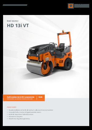 Kombinirani valjci Hamm HD 13i VT