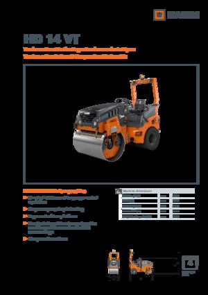 Kombinirani valjci Hamm HD 14 VT