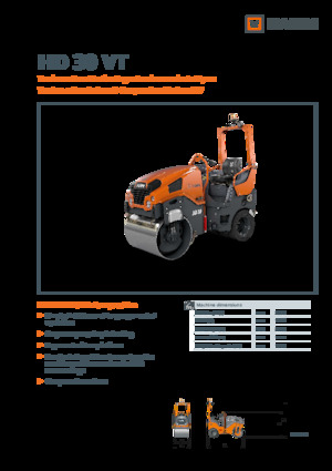 Kombinirani valjci Hamm HD 30 VT