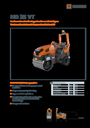 Kombinirani valjci Hamm HD 35 VT