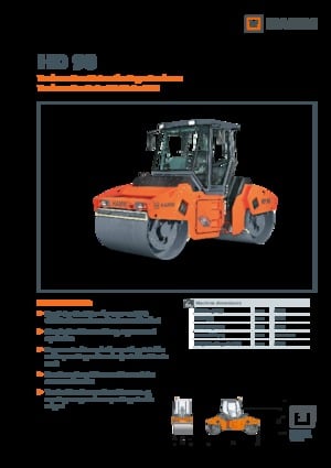 Tandem vibracijski valjci Hamm HD 90