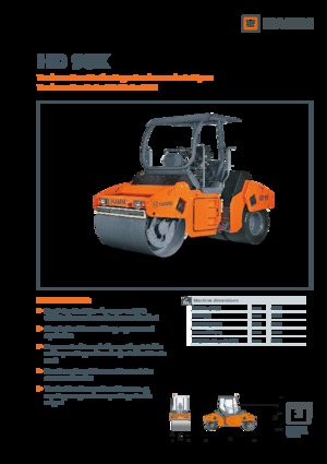 Kombinirani valjci Hamm HD 90K