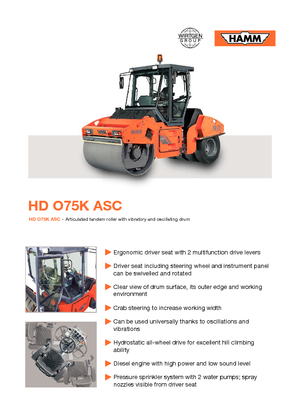 Kombinirani valjci Hamm HDO 75 K ASC