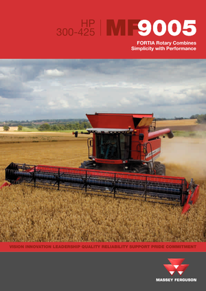 Kombajni Massey Ferguson Fortia 9695