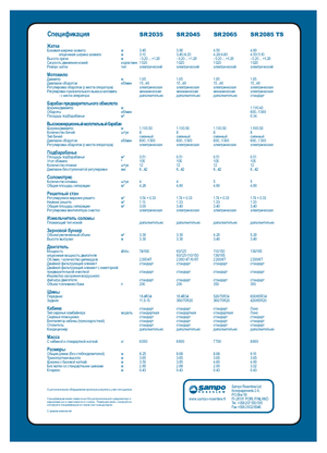 Kombajni Sampo Rosenlew SR 2065 Spezial