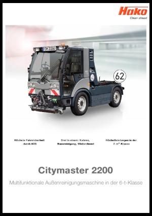 Kompaktni strojevi za čišćenje Hako Citymaster 2200 E6C